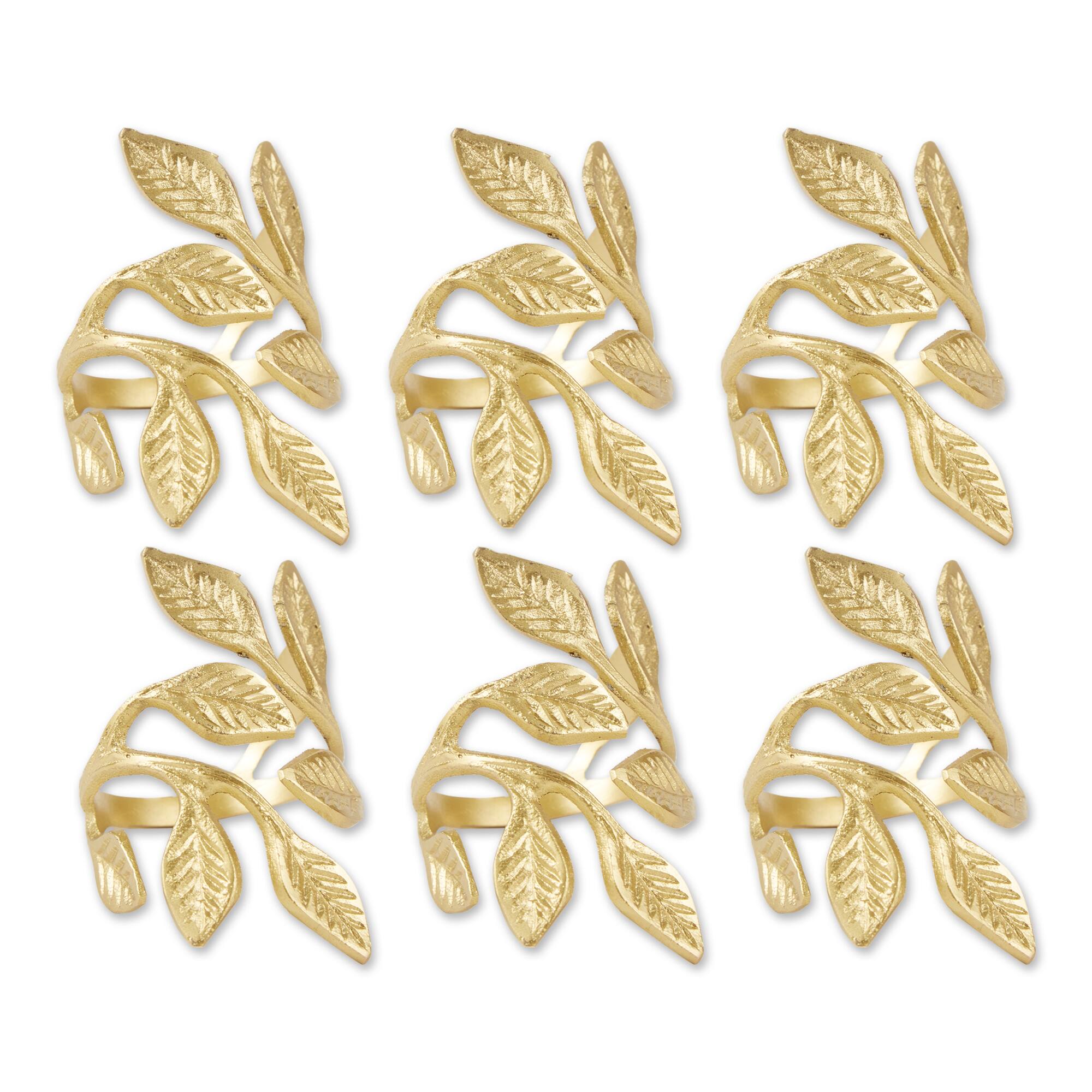DII® Gold Vine Napkin Rings, 6ct.